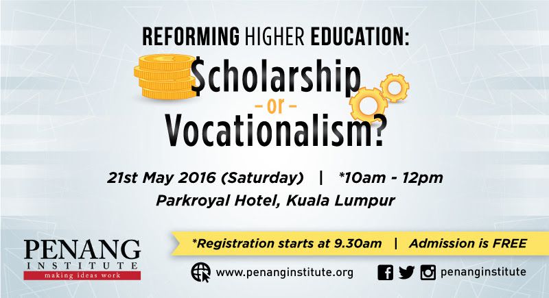 scholarship or vocationalism